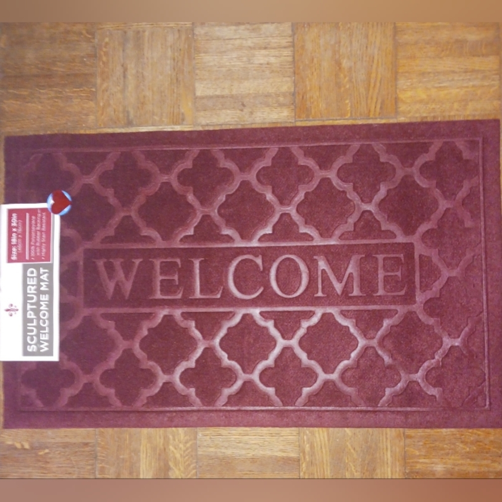 M-Style Welcome Door Mat, Heavy Duty Durable Front Door Mat for Home Entrance